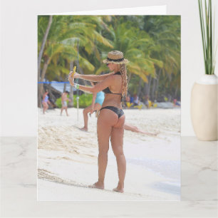 BIKINI BIG BOTTOM MÄDCHEN GIANTE GEBURTSTAGSKARTEN KARTE