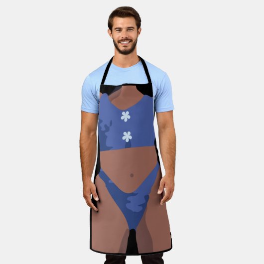 Bikini blau schürze (Getragen)