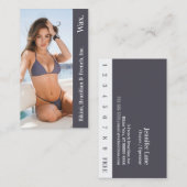 Bikini Brasilianische Treuekarte für Wachs Foto (Vorne/Hinten)