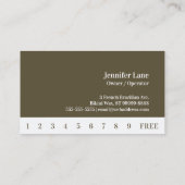 Bikini Brasilianisches Wachs Foto Olivenbaum Punch Treuekarte (Rückseite)