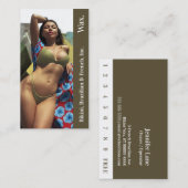 Bikini Brasilianisches Wachs Foto Olivenbaum Punch Treuekarte (Vorne/Hinten)