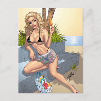 Bikini Button Lugano Unexpected Classic Tour Postkarte