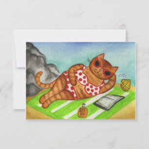 Bikini Cat Sommereinladungen Einladung