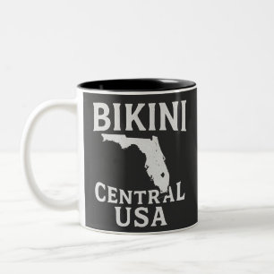 Bikini Central USA Patriotische Amerikanische Flag Zweifarbige Tasse