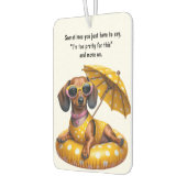 Bikini Dachshund Autolufterfrischer (Links)