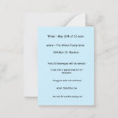 Bikini Dackel Pool Party Mitteilungskarte (Rückseite)