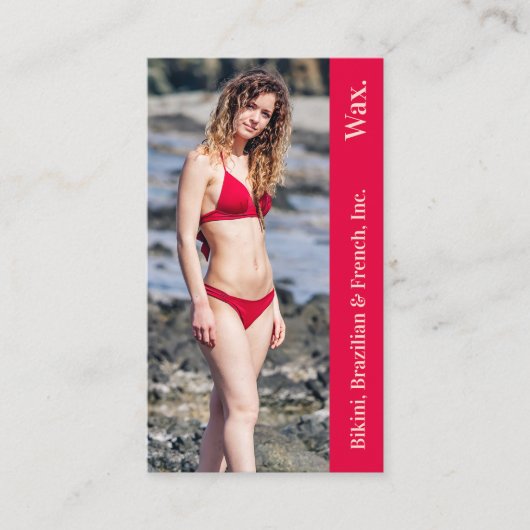 Bikini Foto Punchcard (Brasilianischer Wax) Treuekarte (Vorderseite)