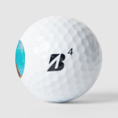 Bikini-Frau am Pool - Hauptsitz Golfball (Logo)