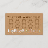 Bikini-Gelb Visitenkarte (Vorderseite)