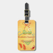 Bikini-Gepäckanhänger personifizieren Gepäckanhänger (Vorderseite vertikal)