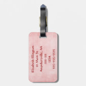 Bikini-Gepäckanhänger personifizieren Gepäckanhänger (Rückseite vertikal)