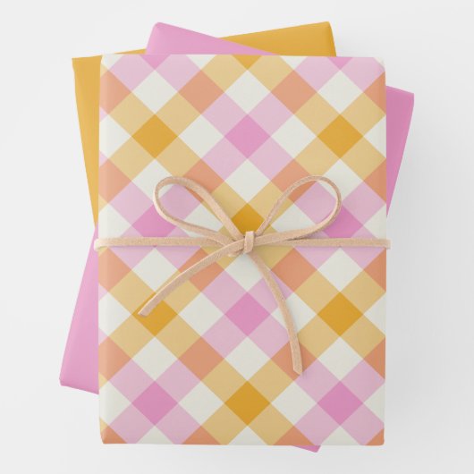 Bikini Gingham Geschenkpapier Set (Beispiel)