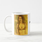 Bikini Girl Art Kaffeetasse (Links)