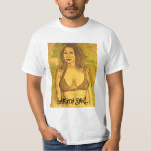 Bikini Girl Art T-Shirt