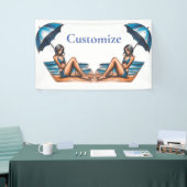 Bikini Girl Beach Napping Thunder_Cove Banner (Messeveranstaltung)