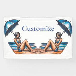 Bikini Girl Beach Napping Thunder_Cove Banner