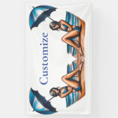 Bikini Girl Beach Napping Thunder_Cove Banner (Vertikal)
