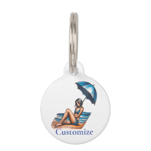 Bikini Girl Beach Napping Thunder_Cove Haustiermarke