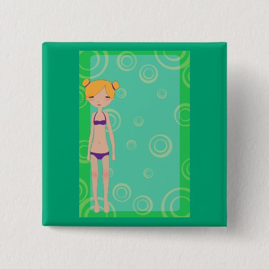 Bikini Girl Button (Vorderseite)