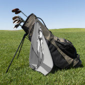 Bikini Girl Golfhandtuch (Gras)