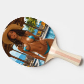 BIKINI GIRL HOT PONG PADDLE TISCHTENNIS SCHLÄGER (Seitenansicht)