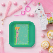 Bikini Girl Pappteller (Party)