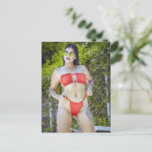 Bikini Girl Postcard Postkarte (Stehend Vorderseite)