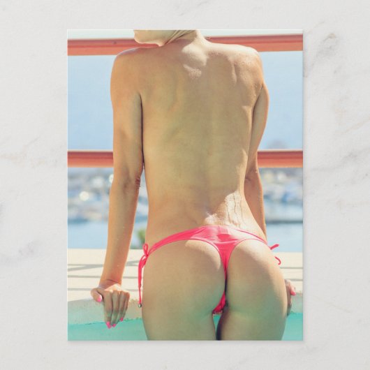 BIKINI GIRL POSTKARTE (Vorderseite)