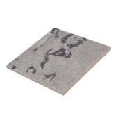 Bikini Girl Street Art Fliese (Seite)