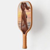 BIKINI GIRL TAN LINIEN PICKLEBALL PADDLE (Links)