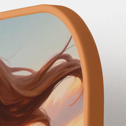 BIKINI GIRL TAN LINIEN PICKLEBALL PADDLE (Linke Seite)