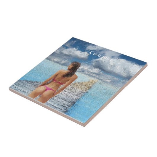 Bikini Girl Thunder_Cove Fliese (Seite)