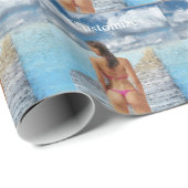 Bikini Girl Thunder_Cove Geschenkpapier (Rolleneckpunkt)
