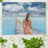 Bikini Girl Thunder_Cove Geschirrtuch (Gefaltet)
