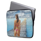 Bikini Girl Thunder_Cove Laptopschutzhülle (Vorderseite Links)