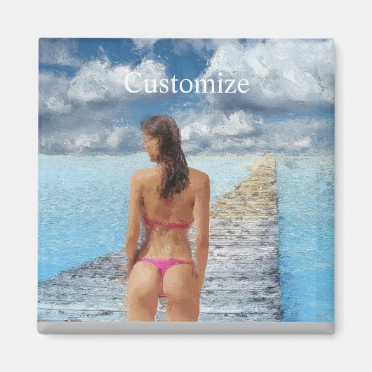Bikini Girl Thunder_Cove Magnet (Vorne)