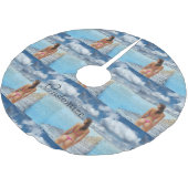 Bikini Girl Thunder_Cove Polyester Weihnachtsbaumdecke (Schrägansicht)