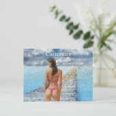 Bikini Girl Thunder_Cove Postkarte (Stehend Vorderseite)