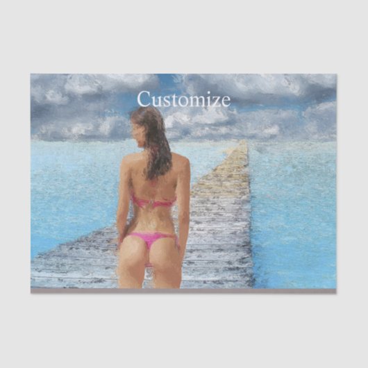 Bikini Girl Thunder_Cove Seidenpapier (Vorderseite)