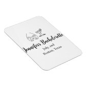 Bikini Glascocktail Junggeselinnen-Abschied Name Magnet (Rechte Seite)