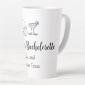 Bikini Glascocktail Junggeselinnen-Abschied Name Milchtasse (Rechte Ecke)