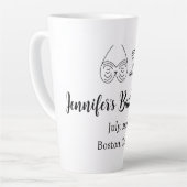 Bikini Glascocktail Junggeselinnen-Abschied Name Milchtasse (Linke Ecke)