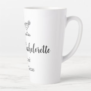 Bikini Glascocktail Junggeselinnen-Abschied Name Milchtasse