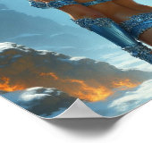 Bikini-Göttin des Feuers und Eises, exakte Größe d Poster (Ecke)