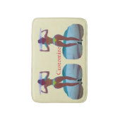 Bikini Hintern Beach Girl Thunder_Cove Badematte (Vorderseite Vertikal)