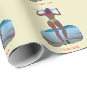 Bikini Hintern Beach Girl Thunder_Cove Geschenkpapier (Rolleneckpunkt)