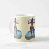 Bikini Hintern Beach Girl Thunder_Cove Kaffeetasse (Vorderseite Links)