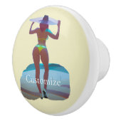 Bikini Hintern Beach Girl Thunder_Cove Keramikknauf (Rechts)