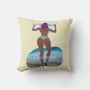 Bikini Hintern Beach Girl Thunder_Cove Kissen