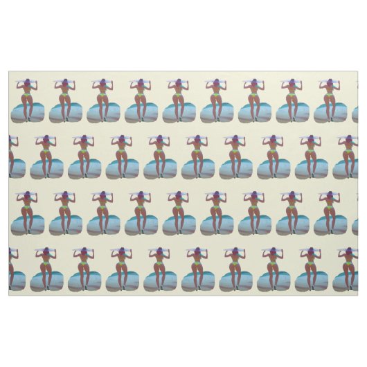 Bikini Hintern Beach Girl Thunder_Cove Stoff (Fat Quarter (45,7 x 55,9 cm))